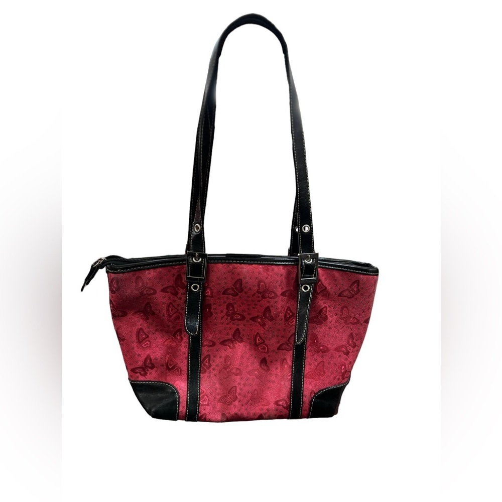 RARE Vintage Kate Spade Iridescent Shimmery Pink Butterfly Shoulder Bag